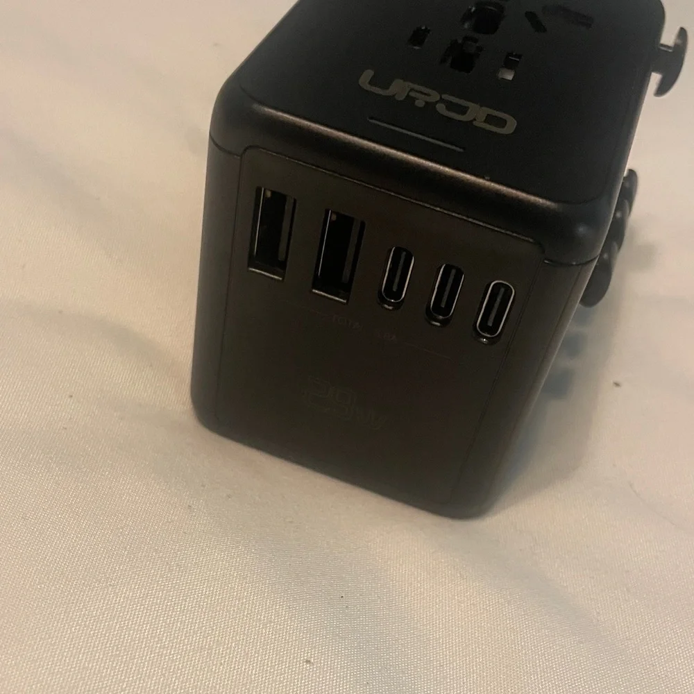 Universal Black Travel Adapter